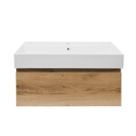 Koupelnová skříňka s umyvadlem SAT B-Way 79x30x45 cm dub BWAY80OAKU2 BWAY80OAKU2