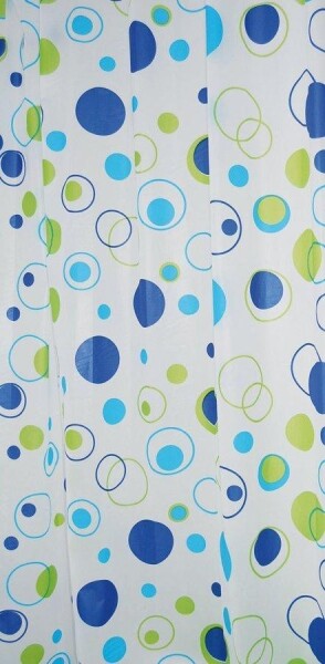 AQUALINE - Sprchový závěs 180x200cm, PEVA, bubliny ZV027