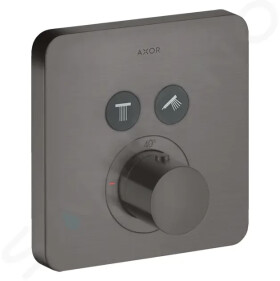 AXOR - ShowerSelect Termostat pod omítku pro 2 spotřebiče, kartáčovaný černý chrom 36707340