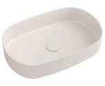 ISVEA - INFINITY OVAL keramické umyvadlo na desku, 55x36cm, ivory 10NF65055-2K
