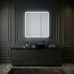 REA - Zrcadlová skříňka s LED osvětlením M1011-60 60x70 REA-M0100