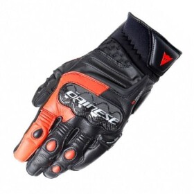 Dainese Carbon Short rukavice fluo-červená/čierna-veľkosť