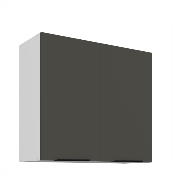 Horní skříňka Aria 80 G-72 2F Barva korpusu: Bílá, Barva dvířek: GR - Graphite AFM