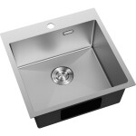 MEXEN - Solix ocelový dřez 1-bowl 500 x 500 mm, nerez 6407501000-01