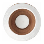 Räder Porcelánový svícen Clover 11 cm, bílá barva, dřevo, porcelán