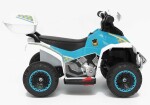 Mamido Dětská elektrická čtyřkolka Policie Race bílá
