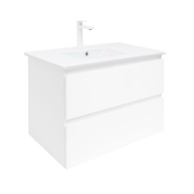 Koupelnová skříňka s umyvadlem SAT B-Way 79x50x45 cm bílá lesk BWAY280WU4B2 BWAY280WU4B2