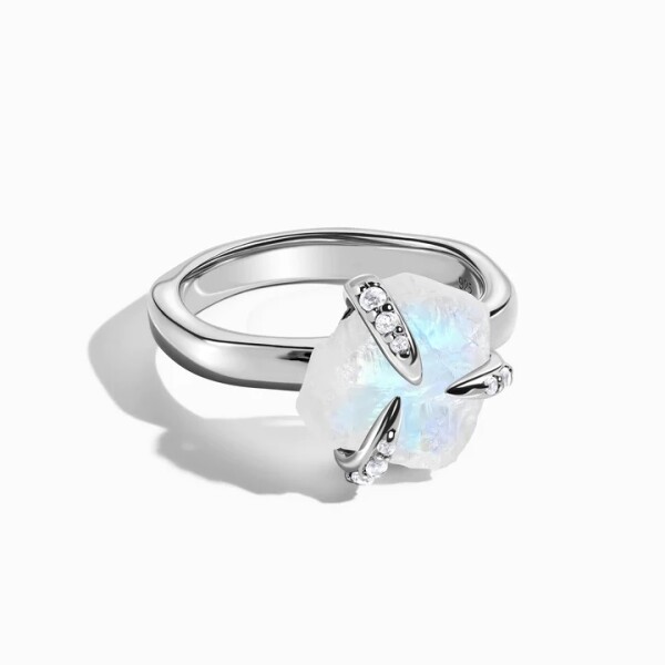 Royal Fashion stříbrný prsten GU-DR21589R-SILVER-MOONSTONE-TOPAZ Velikost: 6 (EU: 51-53)