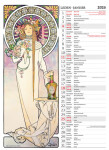 Nástěnný kalendář 2026 Helma - Alfons Mucha, 24 x 33 cm