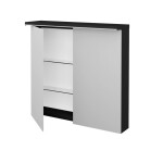 Dřevojas - Dvoudveřová galerka ASTON GA2OE 80 - L03 Antracit vysoký lesk 241209