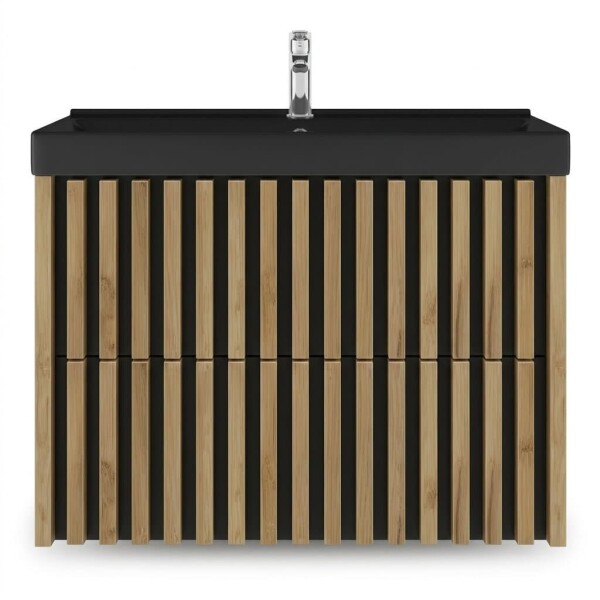 Koupelnová skříňka s umyvadlem SAT Delano 80x46 cm dub mat DELANO80ZDCUMB DELANO80ZDCUMB