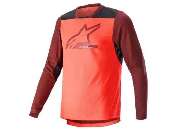 Alpinestars Drop 6.0 V2 pánský dres dlouhý rukáv Coral Fluo vel.