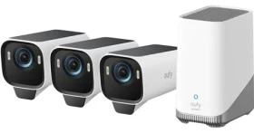 Anker eufy S3 Pro bílá / Venkovní IP kamera se solárním nabíjením / 3x kamera + jednotka HomeBase 3 / 4K (T88933W1)