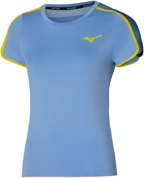 Mizuno Dámské tričko Frontier Tee W Bel Air Blue - Běžecké tričko Mizuno Frontier Tee 62GAC20121 Velikost textilu: M