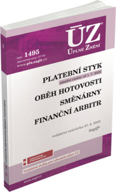 ÚZ 1495 Platební styk,