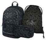 BAAGL SET 3 Core Batman černý: batoh, penál, sáček