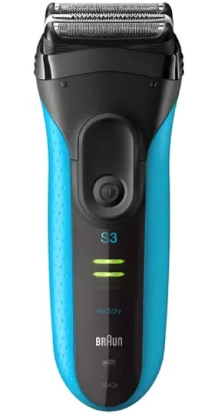 Braun Series 3 3040s modrá / Holící strojek / planžetový / 3 planžety / aku / 45 min (8700216735865)