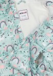 Vesta dívčí nylonová Puffa podšitá microfleecem, Minoti, 12GILET 18, modrá - 80/86 | 12-18m