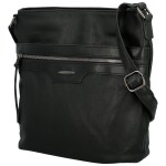Trendy dámská koženková crossbody kabelka Hazel, černá