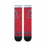 Pánské ponožky Los Angeles Angels MLB Batting Practice Stance Crew Velikost: L