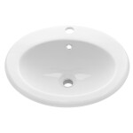 INVENA - Umyvadlo na desku AJTRA 50 cm, oval CE-29-001-W