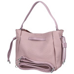 Módní dámská koženková kabelka na rameno Aminta, světle fialová