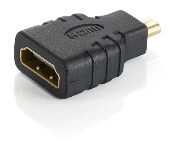 Equip microHDMI na HDMI černá / Adaptér / pozlacené konektory (118915)