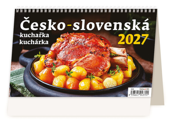 Stolní kalendář 2027 Helma Česko-slovenská kuchařka