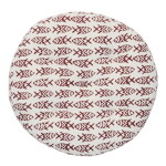 MADAM STOLTZ Kulatý sedák na židli Fish Ø 45 cm, červená barva, textil