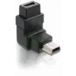 DeLock Adaptér USB mini B 5-pin 90° samec na USB mini B samice (65096)