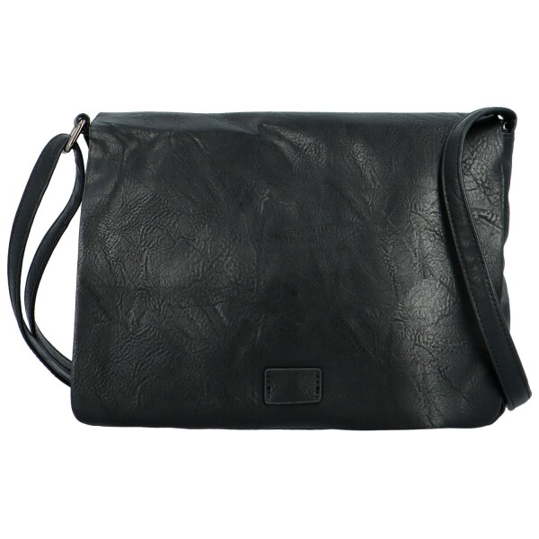 Trendy dámská koženková crossbody kabelka Cassandra, černá