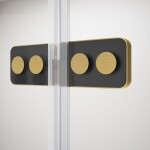 POLYSAN - GLOBE GOLD MATT čtvrtkruhový sprchový kout 800x800, matné sklo, levé GB2680MLG