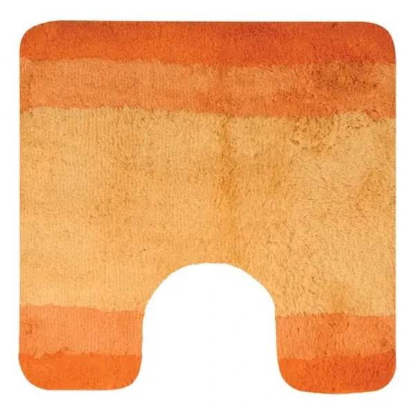 Spirella BALANCE oranžová / WC předložka / 55 x 55 cm / polyester / protiskluzová