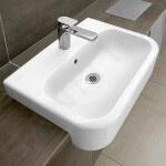 VILLEROY & BOCH - Architectura Umyvadlo polozápustné 550x430 mm, s přepadem, otvor pro baterii, CeramicPlus, alpská bílá 419055R1