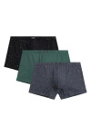 Boxerky Atlantic 3MH-204 A'3 S-2XL zeleno-černo-grafitová S