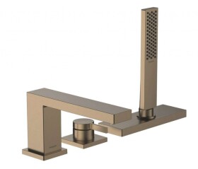 HANSGROHE - Tecturis E Baterie na okraj vany, 3-otvorová instalace, sBox, kartáčovaný bronz 73443140