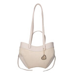 Stylová semišová kabelka na rameno LB Andrea, béžová