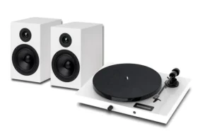 Pro-Ject JukeBox E1 HiFi Set White / Kompletní stereofonní audio systém s gramofonem (9pjukee1hswh)