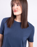 Tričko Organic Basics Soft Touch Boxy Tee Midnight Blue