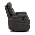 TV a relaxační křeslo s elektrickým ovládáním, potah coffee látka v dekoru vintage, 1 motor 240V