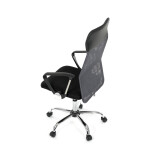Kancelářská židle, houpací mechanismus, šedá síťovina, KA-E305 GREY