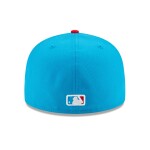 New Era Pánská kšiltovka Miami Marlins MLB Authentic City Connect 59FIFTY Fitted - Červená a modrá Velikost: 7 1/4