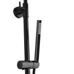 REA - Sprchový set s baterií 150mm Lungo černý metalický REA-P8763