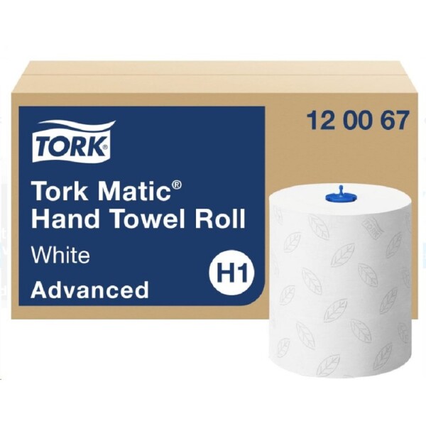 TORK 120067 Advanced papírové ručníky bílé v roli do MATIC BOX 150m (cena za 6 rolí) H1