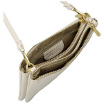 Stylová dámská semišová kabelka na rameno Amanda, béžová