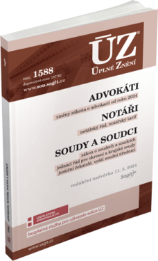ÚZ 1588 Advokáti, Notáři, Soudci a soudy (poškozená)