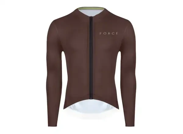 Force Plain pánský dres dlouhý rukáv hnědá vel. 3XL