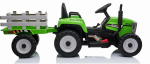 Mamido Elektrický traktor s vlečkou Blow zelený