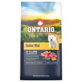 Ontario Senior Mini Lamb Brown Rice 6.5kg / Granule pro starší psy (214-13112)