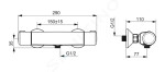 HANSA - Micra Termostatická sprchová baterie, Thermo Cool, ECO, chrom 58150171